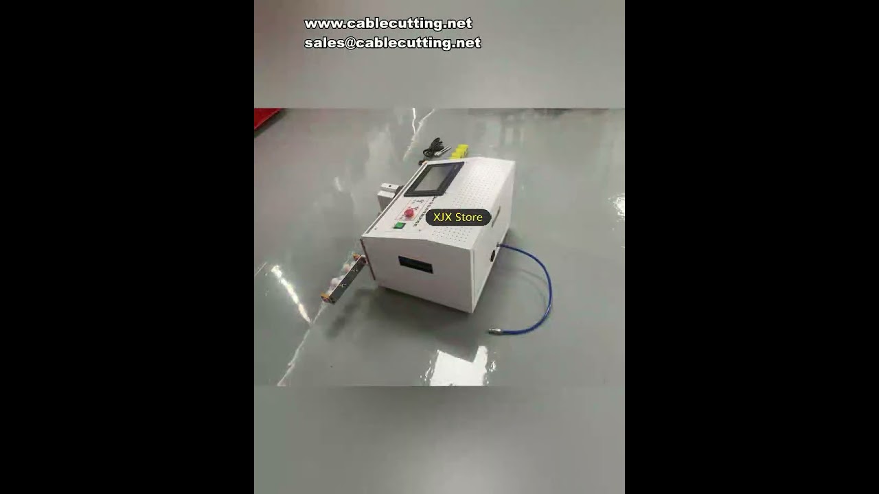 0.3-10mm² Automatic Adjustable Wire Stripping, Peeling & Cutting Machine, 550W Touch Screen Cable Cutter