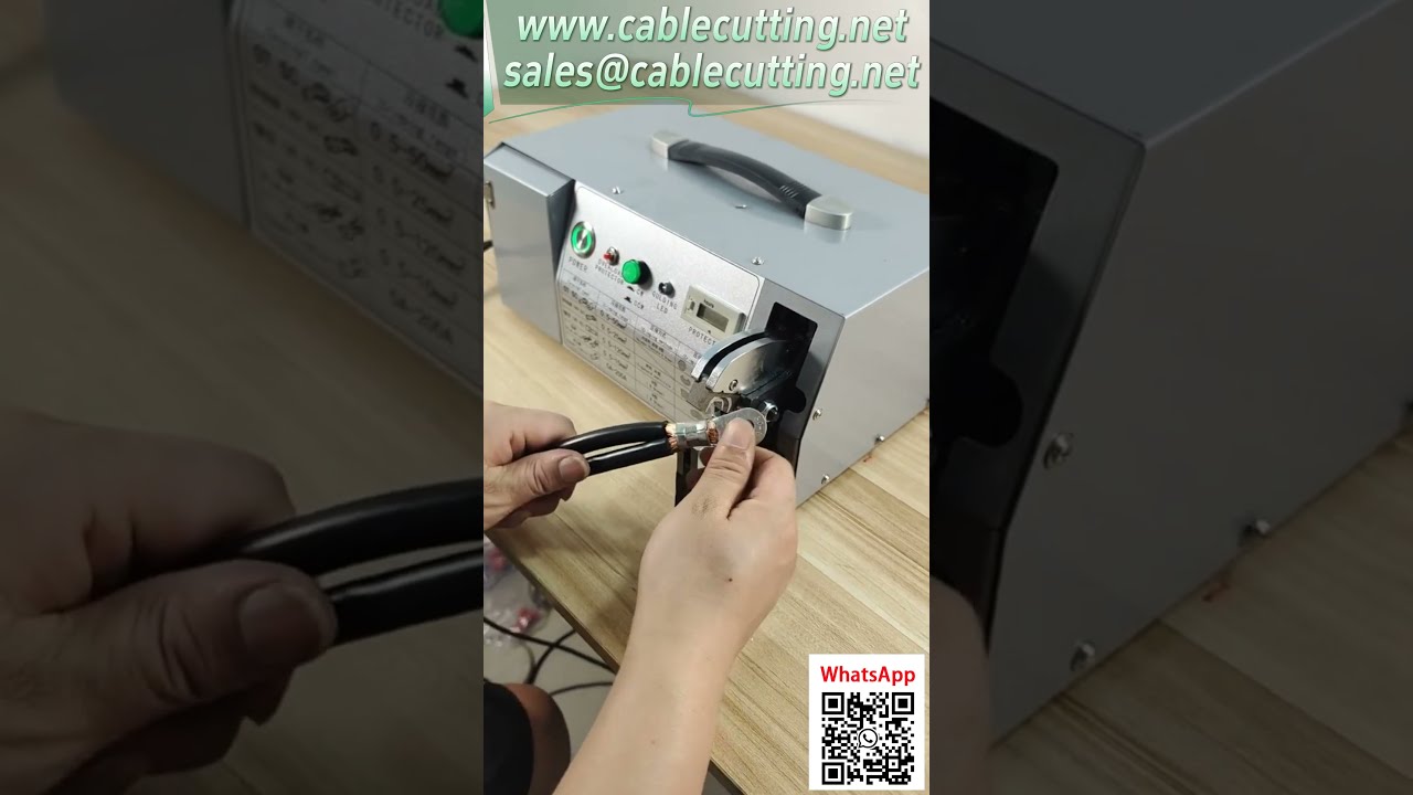 【EM 50B2電動壓線鉗】RN端子60平方壓接展示 純電動 最大70平方 #工廠實拍