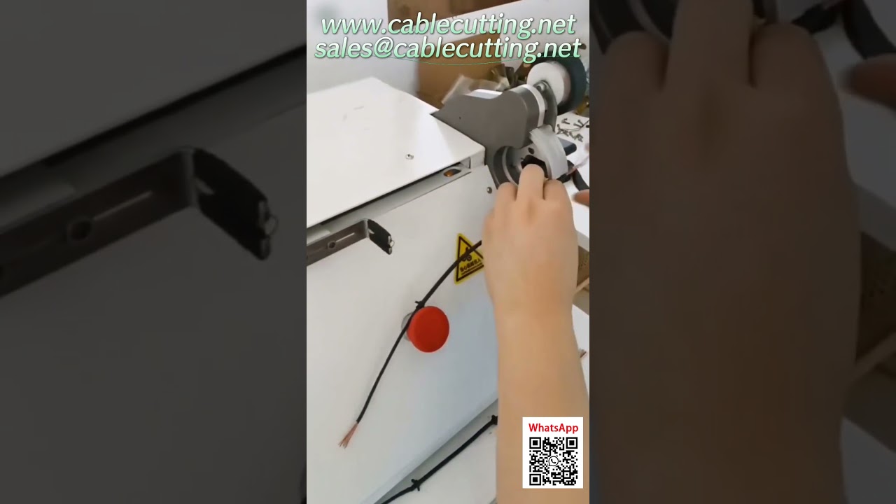 Automatic Wire Cutting and Stripping Machine for Industrial Automation