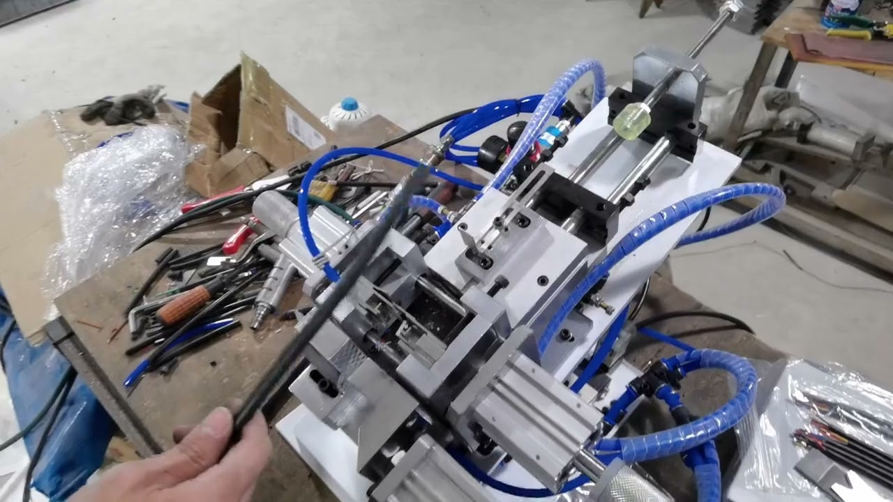 Pneumatic Stripping Machine for Inner and Outer Wire Processing